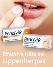 Lippenherpes mit Pencivir behandeln: Packshot.