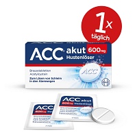 ACC® akut 600 mg bei Husten - nur 1 Brausetablette täglich