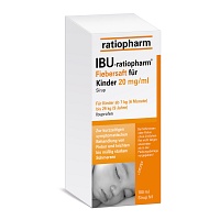 IBU-RATIOPHARM Fiebersaft für Kinder 20 mg/ml