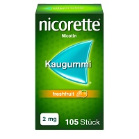 nicorette 2mg Nikotinkaugummi freshfruit zur Rauchentwöhnung