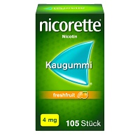 nicorette 4mg Nikotinkaugummi freshfruit zur Rauchentwöhnung