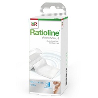 RATIOLINE acute 10 cmx1 m Verbandmull gerollt