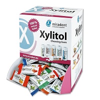 MIRADENT Xylitol Chewing Gum Schüttverp.sort.