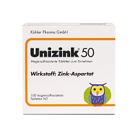 UNIZINK 50 magenschonende Zink Tabletten – bei Zinkmangel