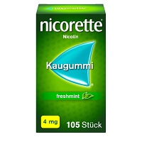 nicorette 4mg Nikotinkaugummi freshmint zur Rauchentwöhnung