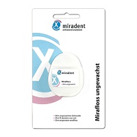 MIRADENT Zahnseide Mirafloss ungewachst 20 m