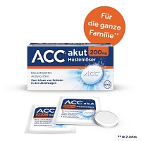 ACC® akut 200 mg bei Husten - für die ganze Familie ab 2 J