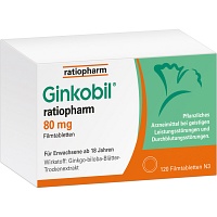 Ginkobil ratiopharm 80mg mit Ginkgo biloba