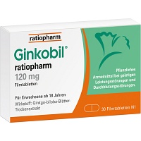 Ginkobil ratiopharm 120mg mit Ginkgo biloba