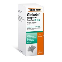 Ginkobil ratiopharm 40mg mit Ginkgo biloba