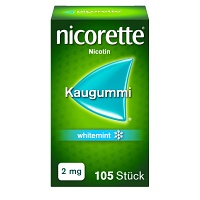 nicorette 2mg Nikotinkaugummi whitemint zur Rauchentwöhnung