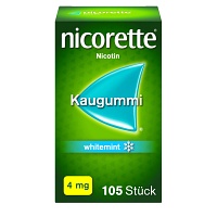 nicorette 4mg Nikotinkaugummi whitemint zur Rauchentwöhnung