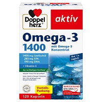 DOPPELHERZ Aktiv Omega-3 1.400 Kapseln