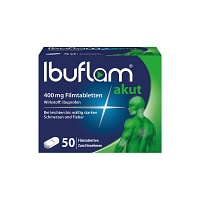 Ibuflam akut - 400 mg Ibuprofen Schmerztabletten - 50 Stk