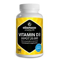 VITAMIN D3 20.000 I.E. Depot hochdosiert Tabletten Familienpackung