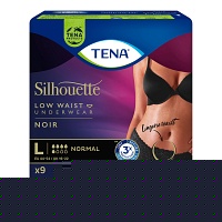 TENA SILHOUETTE normal L noir Inkontinenz Pants
