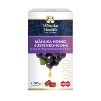 MANUKA HEALTH MGO 400+ Lutschbonb.schw.Johannisb.