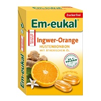 EM-EUKAL Bonbons Ingwer Orange zuckerfrei Box