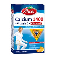 ABTEI Calcium 1400+Vitamin D3+K Kautabletten