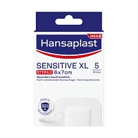 HANSAPLAST Sensitive Wundverband steril 6x7 cm