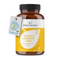 VITAMIN C + VITAMIN D + Zink Immunsystem Ultra hochdosiert