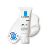 La Roche Posay Effaclar H Iso-Biome Feuchtigkeitspflege für fettige, zu Akne neigende Haut: Sanfte Begleitpflege bei austrocknender Akne-Behandlung