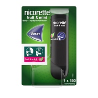 nicorette fruit & mint Spray mit Nikotin zur Rauchentwöhnung