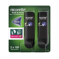 nicorette fruit & mint Spray mit Nikotin zur Rauchentwöhnung