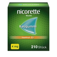nicorette 4mg Nikotinkaugummi freshfruit zur Rauchentwöhnung