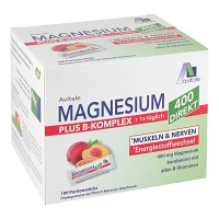 Magnesium 400 + B-Komplex mit allen B-Vitaminen für Muskeln + Nerven