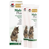 DOPPELHERZ für Tiere Malz Plus Anti-Hairb.Pas.Kat.