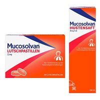 MUCOSOLVAN Hustensaft 250 ml + Lutschpastillen 20 Stück Set
