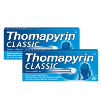 Thomapyrin CLASSIC Schmerztabletten - bei Kopfschmerz 2x20 Stück