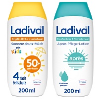  LADIVAL Kinder Sonnenmilch LSF50+ 200ml +Apres Lotion 200ml