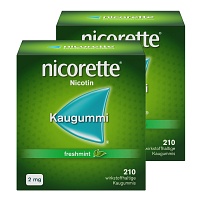 nicorette 2mg Nikotinkaugummi freshmint zur Rauchentwöhnung - Doppelpack