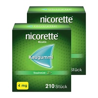 nicorette 4mg Nikotinkaugummi freshmint zur Rauchentwöhnung Doppelpack