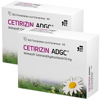 CETIRIZIN ADGC Filmtabletten - Doppelpack 2x100 St.