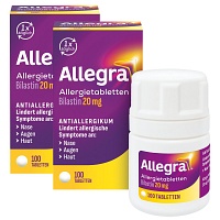 Allegra Allergietabletten - Vorteilspack - schnell bei Heuschnupfen & Allergien 