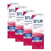 SNUP Nasen- & Schnupfenspray 0.1% mit Meerwasser - 4er Pack